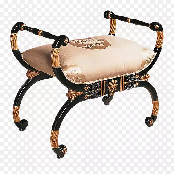 椅桌家具帝国风格卧室-古董乌木椅