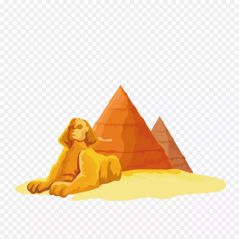 古埃及金字塔的大狮身人面像
