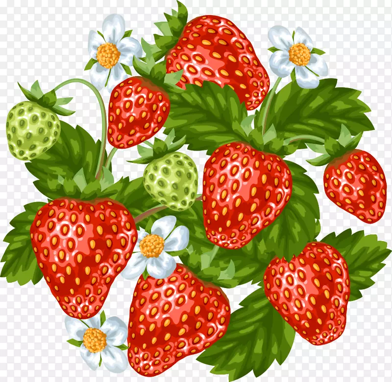 草莓汁-卡通草莓