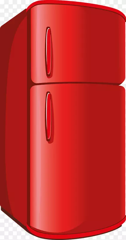 冰箱-红色冰箱