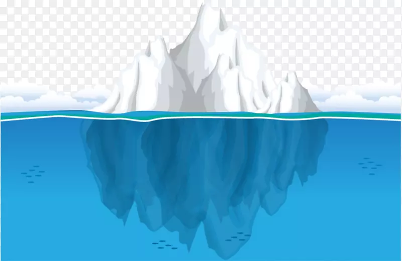 冰山海洋海水剪辑艺术-冰山海洋