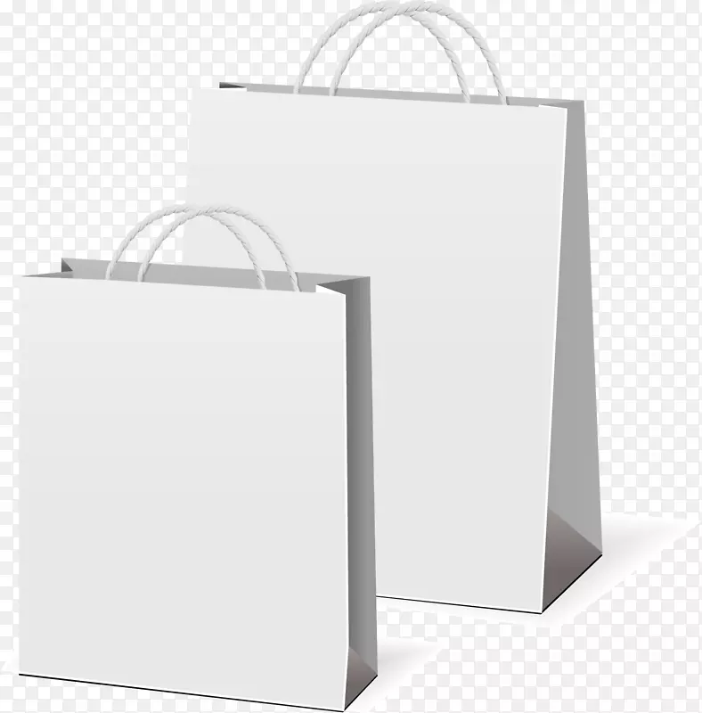 购物袋纸袋漆白色购物袋