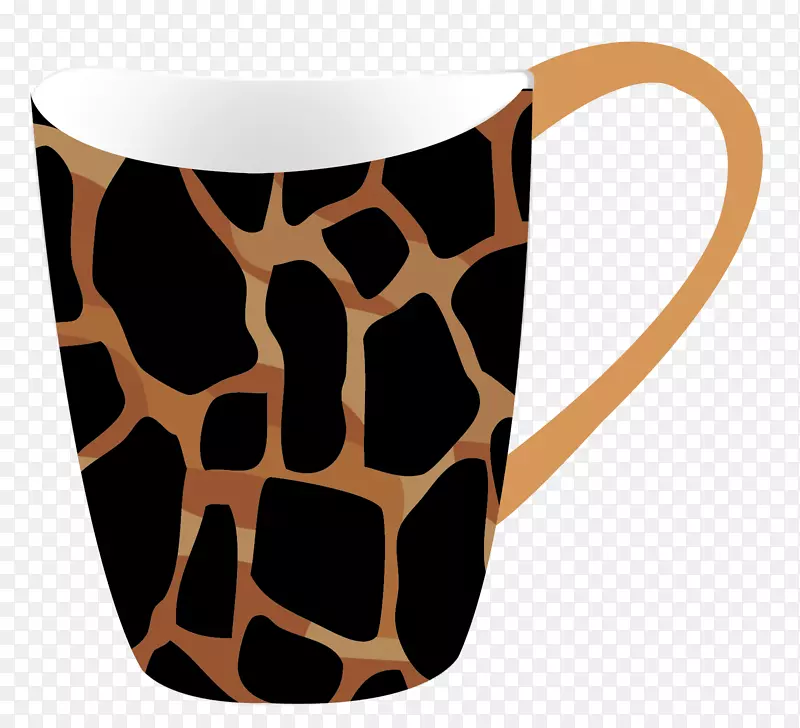 咖啡杯长颈鹿杯