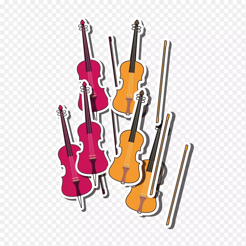 小提琴大提琴乐器吉他小提琴图案