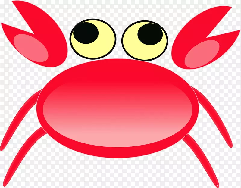 螃蟹剪贴画-可爱的螃蟹