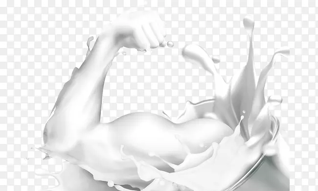 牛奶墙纸-牛奶强健的肌肉形状