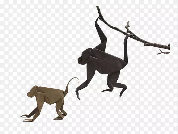 纸猩猩折纸猴猩猩卡通纸猩猩