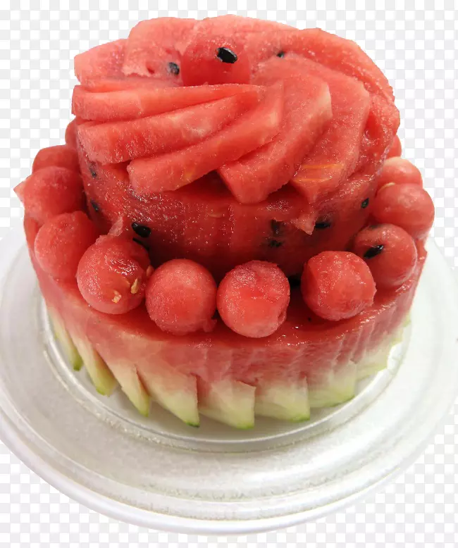 西瓜水果蛋糕食品甜点-西瓜