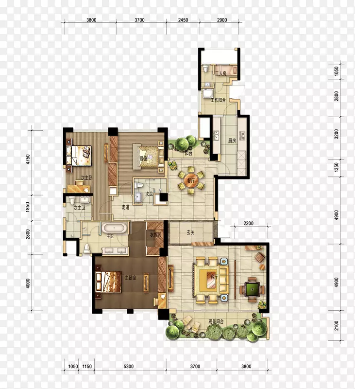 平面图室内设计服务绘图公寓平面图