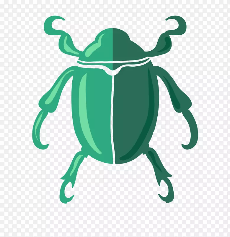 大众甲虫大众新甲虫绿色甲虫PNG材料