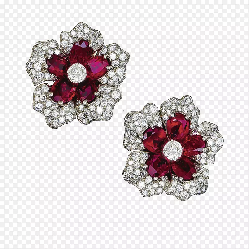 耳环红宝石安卡拉讲台avm-产品种类钻石件耳环红宝石​​花