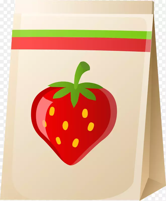 袋像素--草莓购物袋