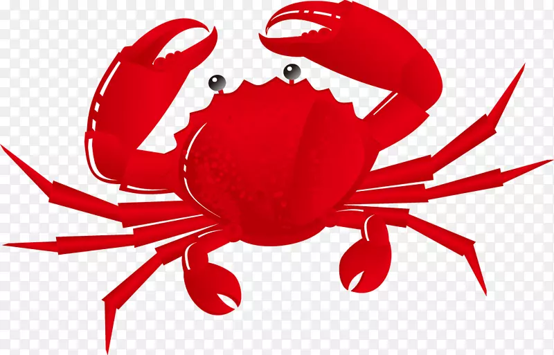螃蟹可以饲养图片剪辑艺术-卡通螃蟹渔业