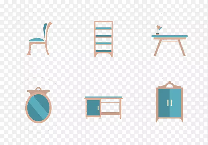 桌子家具椅柳条凳蓝色椅子凳子
