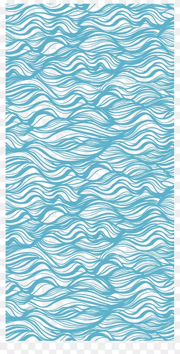 神奈川风浪的巨浪-蓝海波纹背景