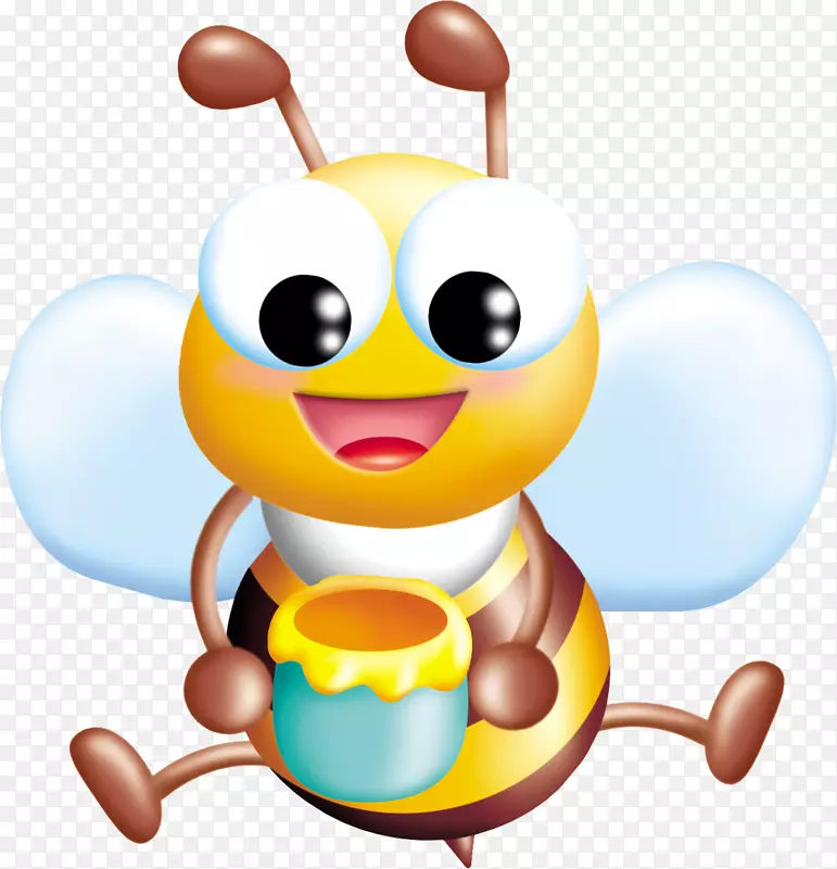 蜜蜂卡通插图-蜜蜂