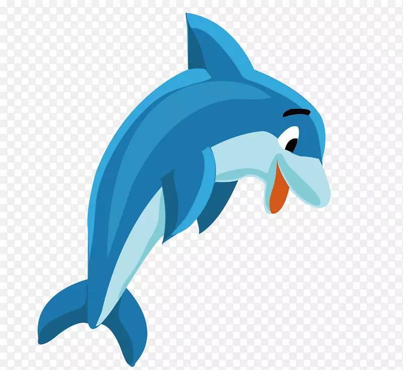 海洋捕鱼英国水生动物-嬉戏海豚