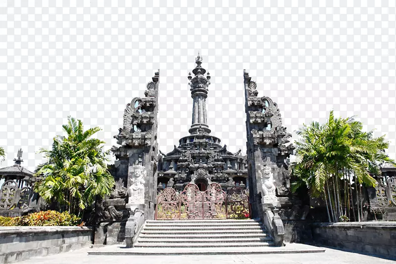 巴厘岛博物馆巴赫拉桑迪纪念碑金塔马尼巴厘岛博物馆旅游摄影
