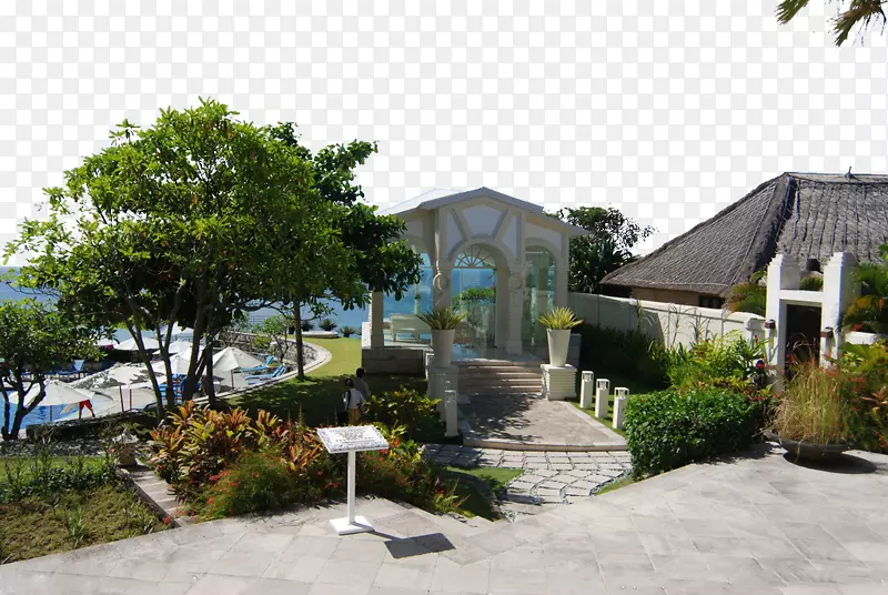 巴厘岛教堂摄影-巴厘岛蓝点教堂图书馆