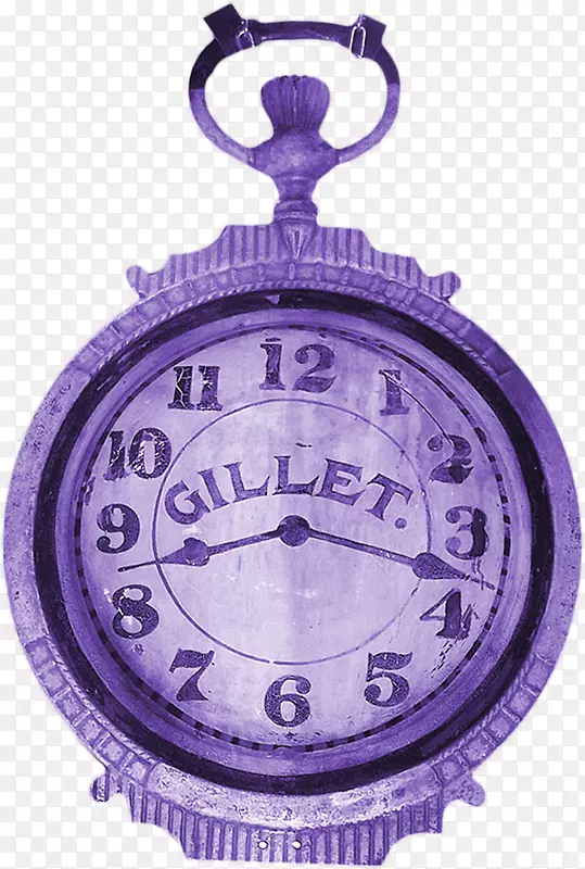 时钟图标-漂亮的紫色时钟