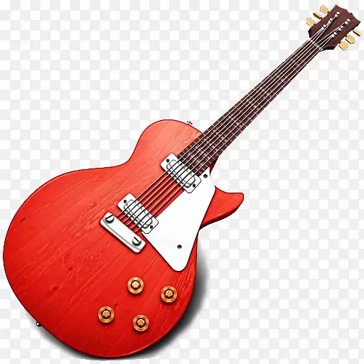 第6行变型吉他扩音器声吉他-红色吉他