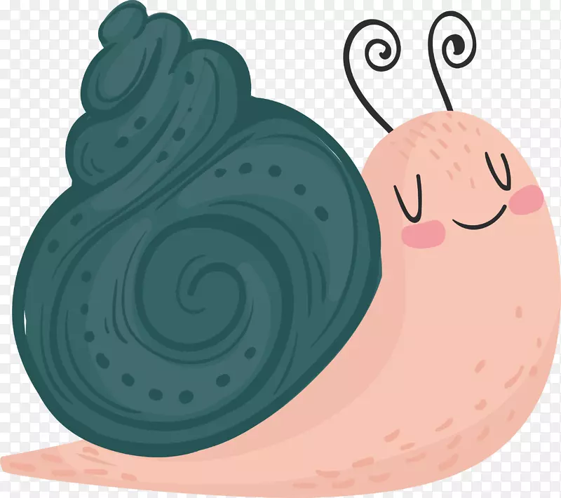 蜗牛卡通正交椅-粉红卡通蜗牛