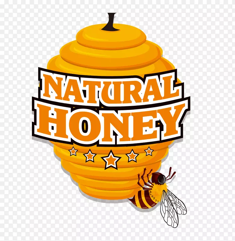 蜜蜂蜂巢-蜜蜂黄色蜂巢封条标签