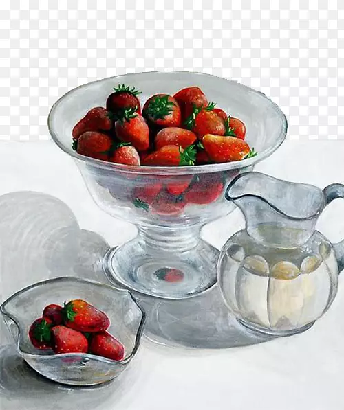 麝香草莓蔬菜水果-红草莓