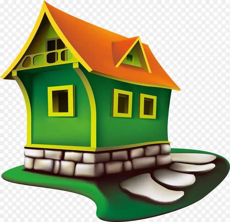 房地产绘图-剪贴画-绿色建筑