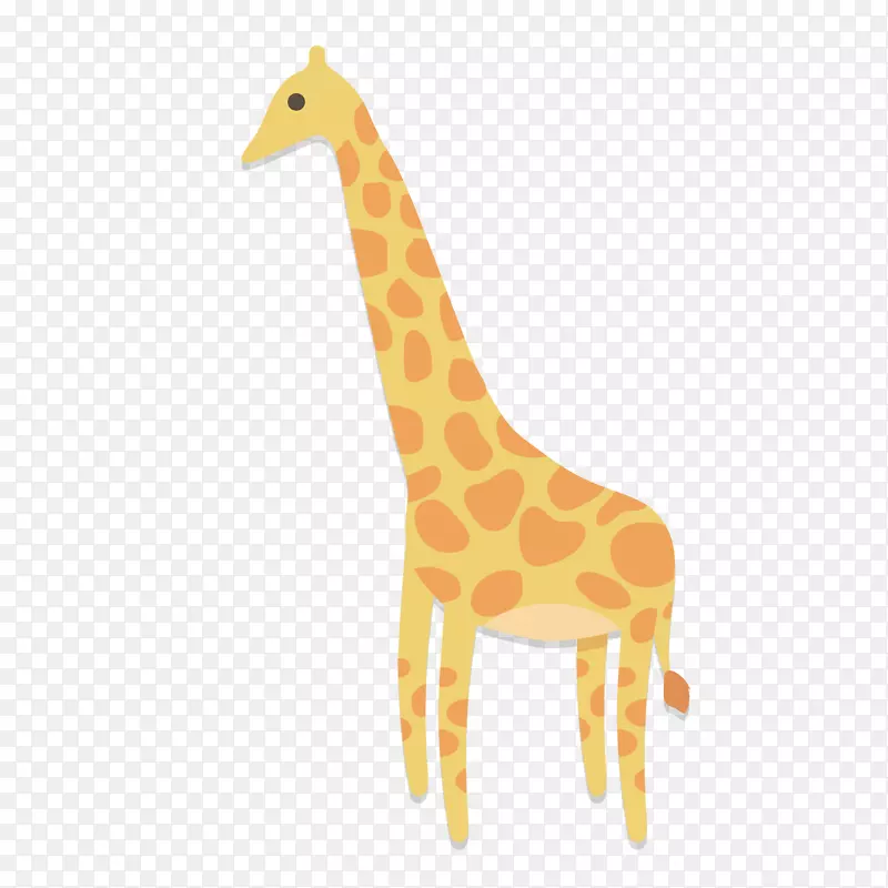 长颈鹿插图-可爱的长颈鹿插图