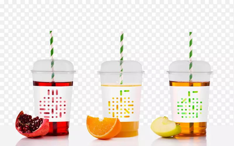 苹果汁包装标签品牌-创意果汁杯