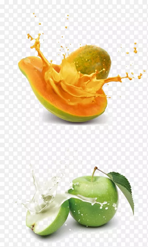 果汁有机食品木瓜水果木瓜