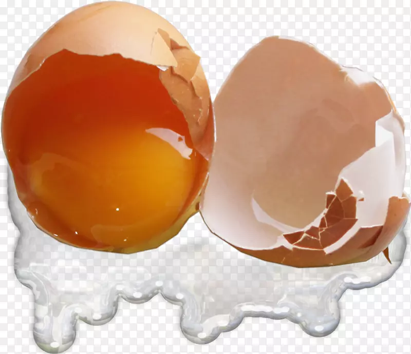 鸡蛋黄破蛋壳