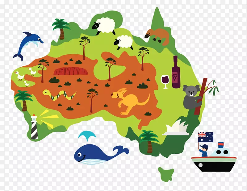 澳大利亚卡通-澳大利亚卡通旅游
