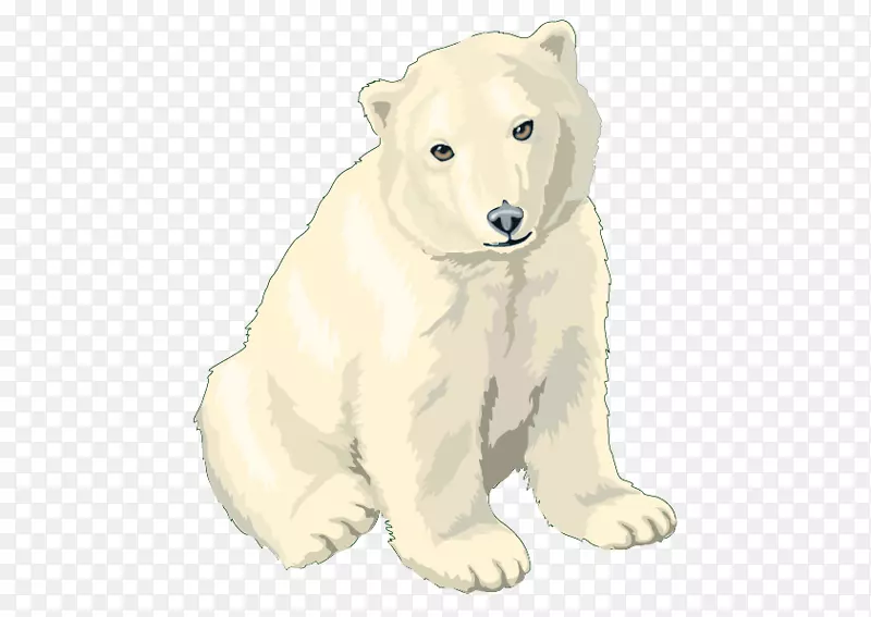 北极熊剪贴画北极熊