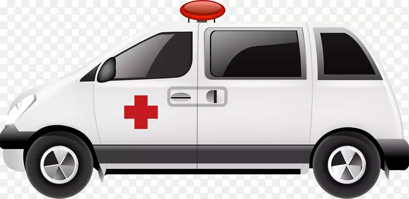 免费提供的救护车-卡通救护车