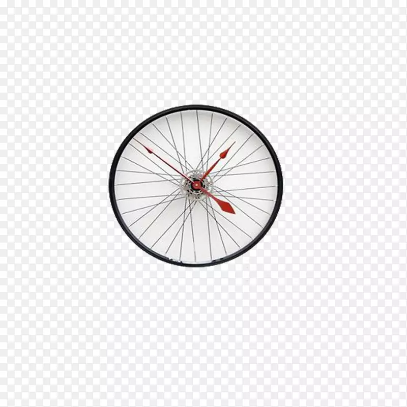 时钟u015aciana自行车轮时间-创意时钟