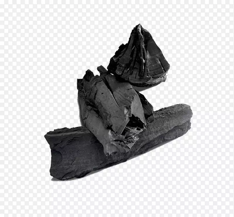 木炭图标-黑煤材料图