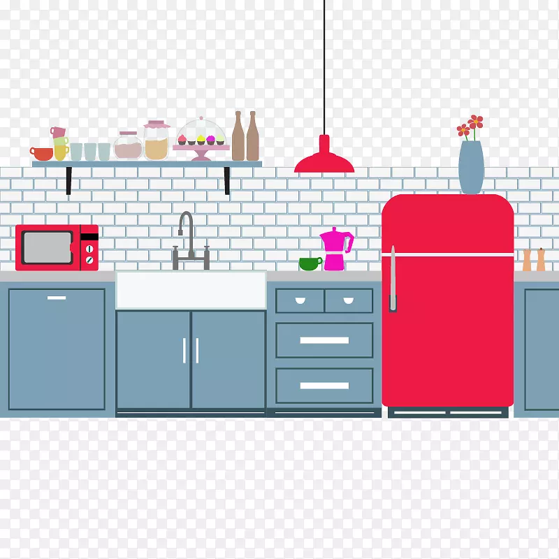 厨房-清洁厨房设计材料