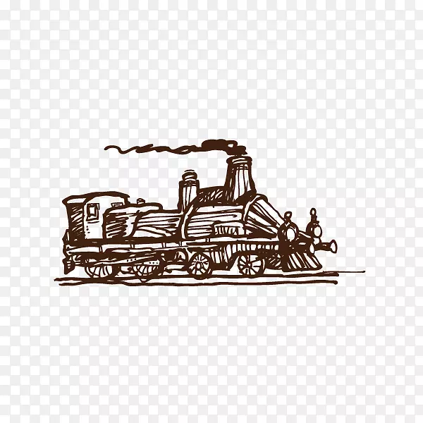 火车蒸汽机车列车蒸汽列车复古