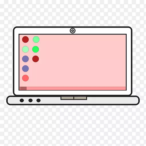 笔记本电脑显示器图标卡通电脑