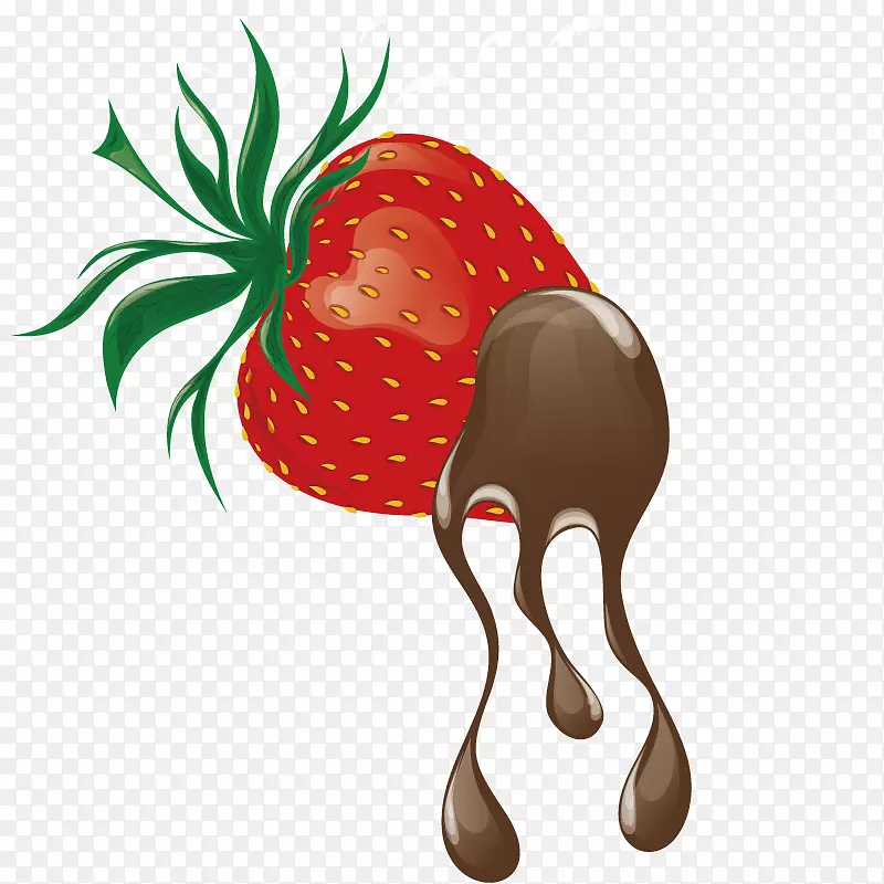 草莓汁食品巧克力草莓食品