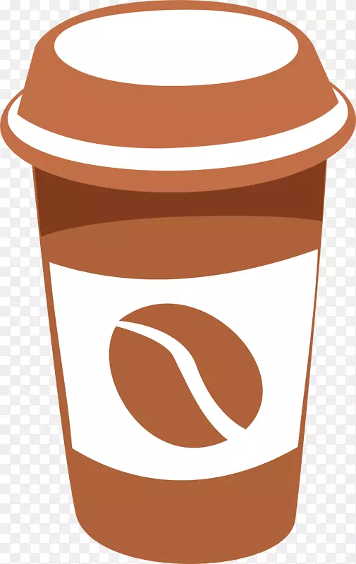 咖啡杯咖啡豆-简单咖啡杯