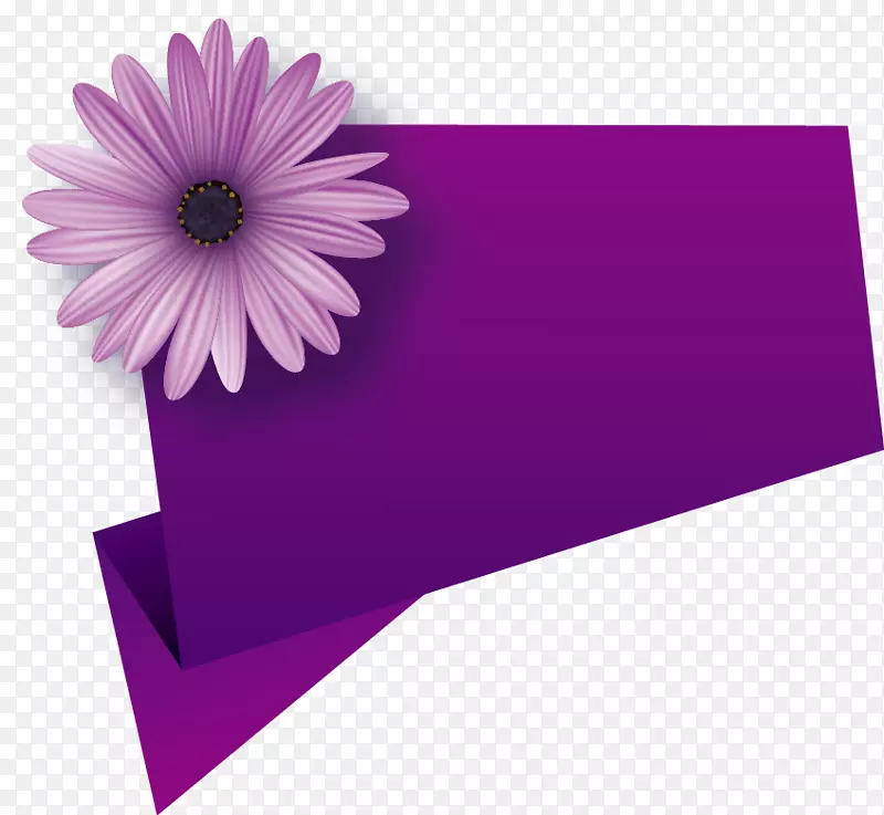 紫色折纸图-紫色菊花装饰