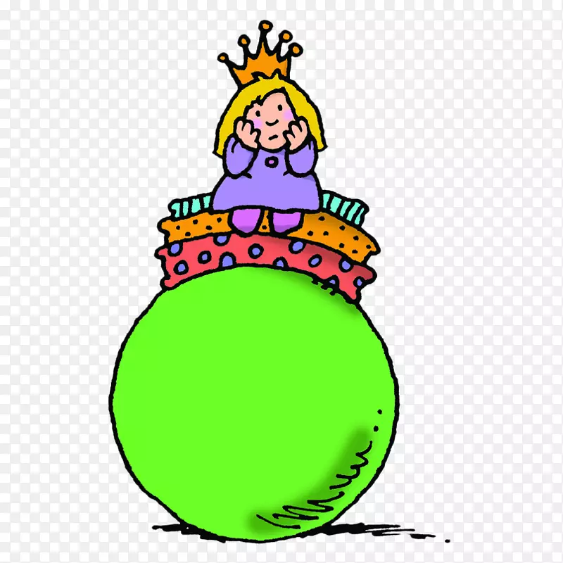 公主和豌豆童话剪辑艺术手绘豌豆公主
