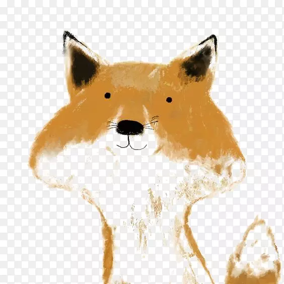 红狐插画插图-狐狸