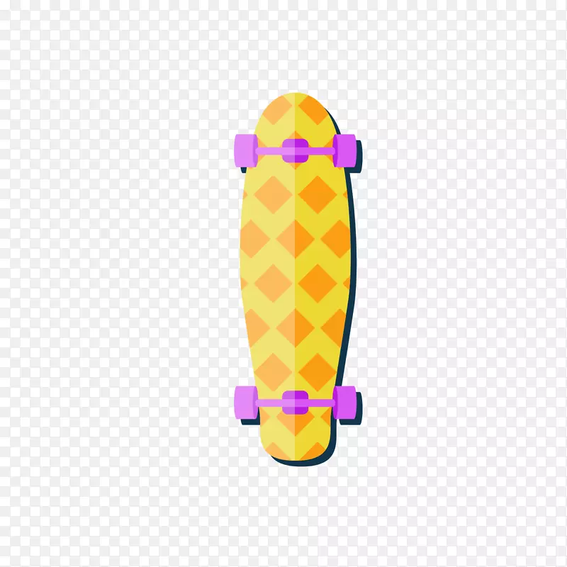 滑板颜色紫黄滑板