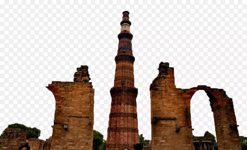 印度库特布米纳尔门红色古特布要塞Jantar Mantar-India kutebuta图片