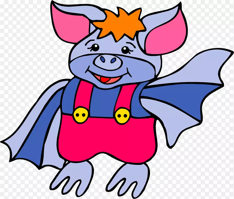 蝙蝠夹艺术-小猪蝙蝠