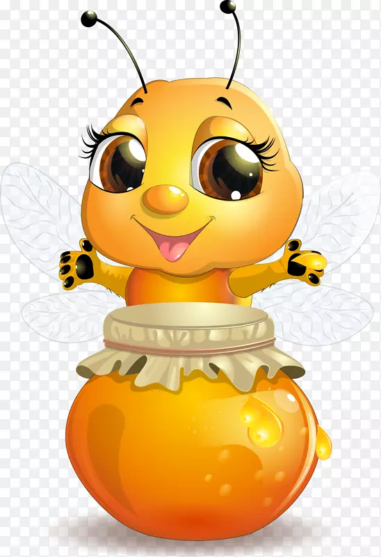 西方蜜蜂蜂巢-蜂蜜